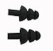6PAIRS Soft Silicone Earplus Swimmers Flexible Ear Plugs for Swimming Sleeping with Earplug Case (Black)