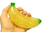 Curious Minds Busy Bags 1 Banana Water Bead Filled Squeeze Stress Ball - Fruit Squishy Toy - Sensory Fidget
