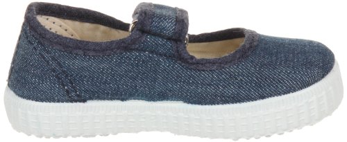 Cienta Mary Jane Sneakers for Girls - Denim Casual Shoes with Adjustable Strap, 28 EU (10.5 M US Toddler)