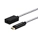 CableCreation USB C Extension Cable, 1.6ft 10Gbps USB 3.1 Gen 2 Type C Male to Female Extender Cord, Support 4K Video Audio Transfer, Compatible with MacBook Pro Galaxy S22 Ultra Note 8, 0.5M/Black