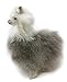 Standing Baby Alpaca Fur Alpaca Miniature Figure - Multi Colored 5 Inch