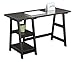 Convenience Concepts Designs2Go Trestle Desk with Shelves, 47