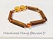 Hazelwood Baltic Amber Bracelet 5.5 - 6 Inches Brown Honey Yellow for babies baby infant toddler bub for Gut issues; Eczema, Colic, Reflux, GERD, heartburn, and ulcers. 100% Satisfaction Guaranteed. 15 cm 6 inches Hazel wood