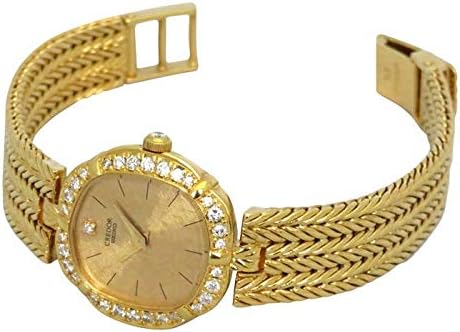 Amazon セイコー Seiko クレドール ベゼルダイヤ 1400 7950 ゴールド文字盤 アンティーク 腕時計 レディース W レディース腕時計 腕時計 通販