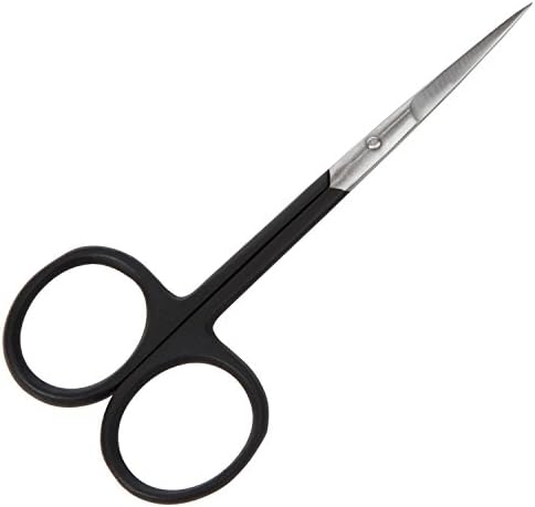 BEST CUTICLE SCISSOR, Manicure Nail Care Scissors With Matte Black Handle, Slender & Stylish With A Sharp Blade, Multi Use For Trimming Beards & Sideburns, Trims Bangs, Great Desk Accessory