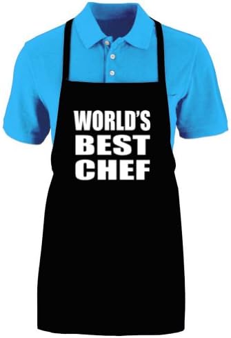Funny "WORLD'S BEST CHEF" Medium Length Kitchen Unisex Apron