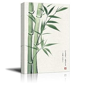 Chinese Ink Painting Style Green Bamboos