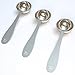 Apace Living Tea Scoop (Set of 3) - Stainless Steel Measuring Spoons for Loose Leaf Tea, Coffee and More (L, Silver)