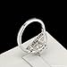 FENDINA Womens 18K White Gold Plated 3 Stone CZ Crystal Eternity Promise Ring Engagement Wedding Bands, Size 8