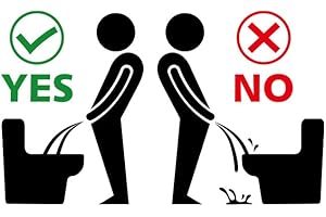 Toilet Rules Sticker Bathroom Reminder Clings Black Washroom Furnishing Toilet Seat Cover Decals Cistern Decor Peel and Stick
