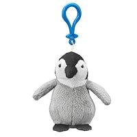 Emperor Penguin Chick Plush Penguin Stuffed Animal Backpack Clip Toy Keychain WildLife Hanger by Wildlife Arist