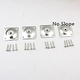 ASIBT Furniture Legs Attachment Plates Industrial Strength Mounting T-Plate 5/16