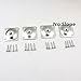ASIBT Furniture Legs Attachment Plates Industrial Strength Mounting T-Plate 5/16