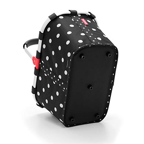 reisenthel Carrybag Fabric Picnic Tote, Sturdy Lightweight Basket for Shopping and Storage, Mixed Dots