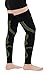 Mojo - Compression Socks Footless for Women and Men 20-30mmHg - Leg Compression Support Sleeve for Post Surgery Recovery, Swelling, Lymphedema - Black/Green, Small - A609