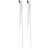 SLUYNZ 925 Sterling Silver Butterfly Dangle Earrings for Women Teens Butterfly Dangle Earrings Threader Earrings Line Tassel Chain