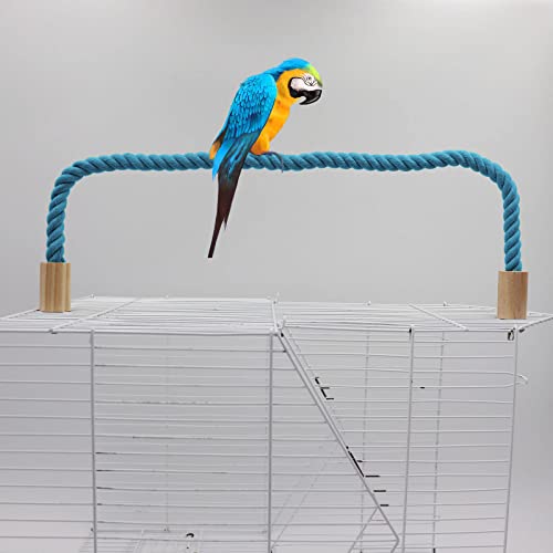 Pack Bird Hemp Rope Perch Swing, Bird Cage Stand Pole