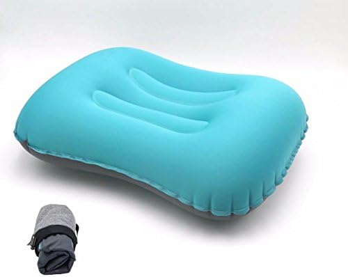 Ultra Lightweight Camping/Backpacking/Travel Pillows - Inflatable, Compressible, Compact, Potable, Self Inflatating, Fodable Lumbar/Neck/Cervical Pillow Insert for Adults, Men, Women, Youth, Teens, Kids, Girls &amp; Boys with a Stuff Sack