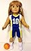 The Wishlist Store Basketball Outfit Uniform Fits American Girl Doll, 18 Inch Doll Clothes Plus Sneakers, Socks, Basketball !!