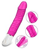 Dildo Vibrator for Multi-use, Rechargeable G Spot Vibrator with 10 Powerful Vibrations, Adult Sex Toy for Women and Couple