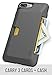 Smartish iPhone 7 Plus / 8 Plus Wallet Case - Wallet Slayer Vol.1 [Slim + Protective + Grip] Credit Card Holder for Apple iPhone 8 Plus / 7 Plus (Silk) -Gray Area