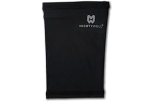 Mighty Well PICCPerfect PICC Line Cover: Soft Touch Double Layer PICC Line Sleeve | Black, Large
