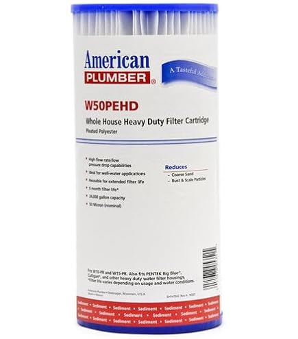 American Plumber WRC25HD20 Cartuccia Filtrante Resistente, 25 Micron, Riduce Cloro E Odori - 4