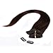 100% Real Remy Clip in Hair Extensions 16-22inch Grade AAAAA Natural Hair Full Head Standard Weft 8 Pieces 18 Clips Long Smooth Soft Silky Straight for Women Fashion (22
