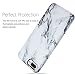 iPhone 7 Plus Case, iPhone 8 Plus Case,VIVIBIN Cute Black and White Marble for Men Women Girls,Clear Bumper Soft Silicone Rubber Matte TPU Best Protective Cover Slim Fit Phone Case for iPhone 7/8 Plus