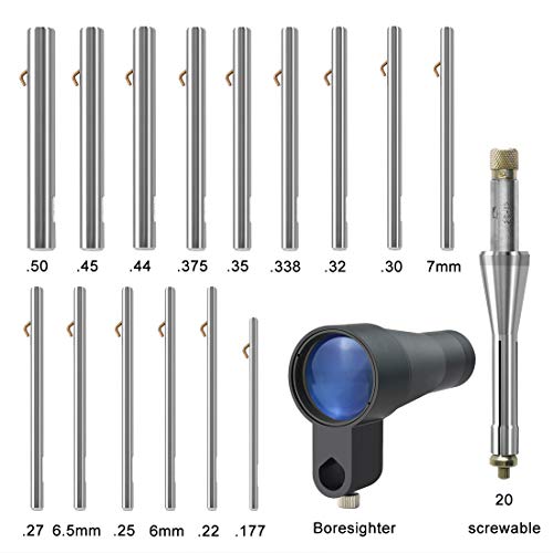 XAegis Rifle Scope Boresighter Kit-Precision Firearm Bore Sighter Kit with Arbors
