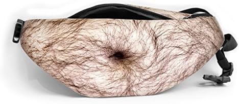 Dad Bag Fanny Packs Fake Belly Dad bod Belly Waist Zipper Hip Sports Bum Traveling Bags with Adjustable Belt