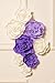 Ling's Moment Paper Flower Decorations,Crepe Paper Flower, Handcrafted Purple & Cream Flowers for Wedding, Baby Nursery, Bridal Shower, Photo Booth Backdrop, Centerpieces(7pcs 8''-4'' Assorted)