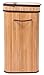 BirdRock Home Double Laundry Hamper with Lid and Cloth Liner | Bamboo | Natural | Easily Transport Laundry Basket | 2 Section Collapsible Hamper | String Handles