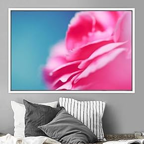 signwin Framed Canvas Wall Art Blooming Closeup Botanical...