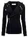 TAM WARE Women Slim fit Zip-up Hoodie Jacket TWHD1003-BLACK-S