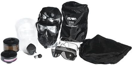 Mask Kit, Twin Port, Rubber, PU Lens, L