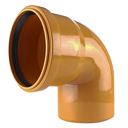 MKK - 19580-002 - KG Bogen 90° PP DN 110-200 Formteil Winkelstück Abwasserrohr orange DN 160