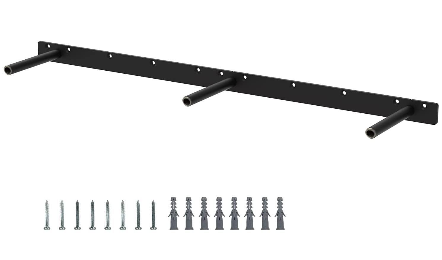 Photo 1 of 34 Inch Heavy Duty Blind Wall Mount Floating Shelf Bracket -Hidden Shelf Bracket Pair with 150 LB Weight Capacity - Invisible Supports Shelves of Any Length -3/4 Inch Steel Rods (34 Inch)