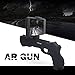 FOURPLUSONE AR Game Gun Bluetooth, Augmented Reality Portable Gun with 3D 360° AR Games Controller for iPhone Android Smart Phones (Black)