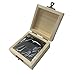 issiki Premium Whiskey Stones for Whiskey and Other Beverages, Set of 6 Grey Beverage Chilling Stones, Natural Soapstone, Packaged in an Exclusive Wooden Gift, with Velvet Carrying Pouch