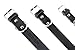 Mighty Paw Leather Dog Collar - Genuine Distressed Leather - Strong Metal Buckle - Ultimate Comfort - Modern Style for All Dogs Breeds - Comfort Puppy Collar - (Large - Black)