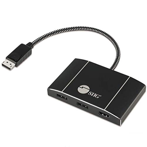 SIIG DisplayPort 1.4 to DisplayPort and HDMI MST Hub Video Splitter