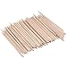 KINGMAS 100 Pcs Orange Wood Nail Sticks, Double Sided Cuticle Pusher, Multi Functional Nail Remover Cleaning Tool, Can also be used as Eye Brow Wooden Wax Sticks