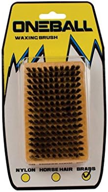Brass Brush, Brown, Nylon Bristles, Rectangular Shape, Snowboard Tuning Tool