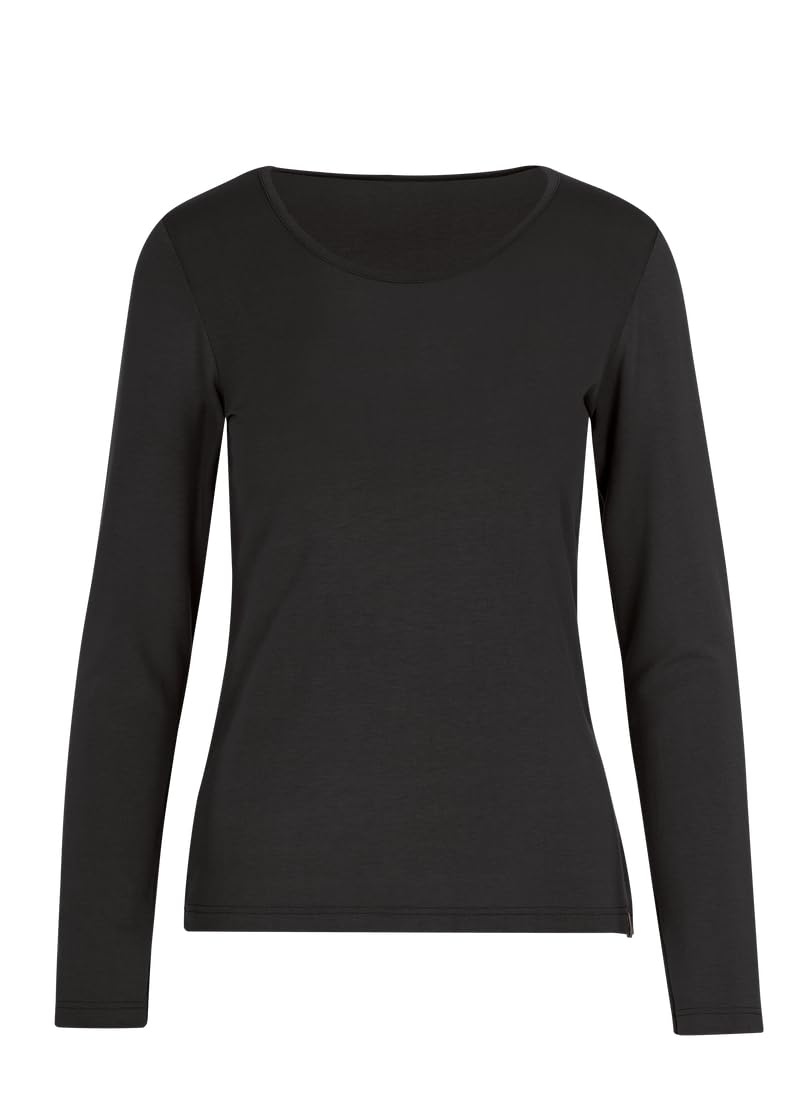 Trigema Women's 542501 T-Shirt, Black (Black 008), S