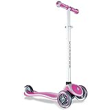 Globber Primo 3 Wheel Adjustable Height Scooter (Pink/Gray)