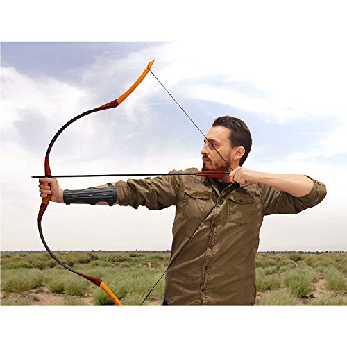 Archery Arm Guard – Sleeve Wrap Forearm Protector For Recurve & Compound Bow, Adjustable Straps
