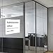 NIUBEE 5x7 inch Wall Mount Acrylic Sign Holder with Double Sided Tape Adhesive for Office, Home, Store, Restaurant, No Drilling - Horizontal (6 Pack)