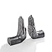 Danya B. Contemporary Accent Book Shelf Decor - Hands Sculpture Bookend Set of 2 (Silver)