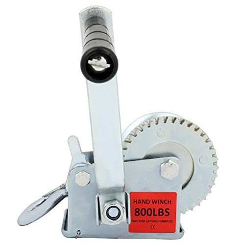 ECCPP 800 LBS Hand Winch Steel Cable Hand Crank Heavy Duty Winch for ATV Jet Ski Trailer Boat - Image 6